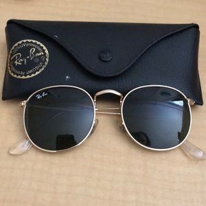 Authentic Dark Green Round Ray Ban Glasses